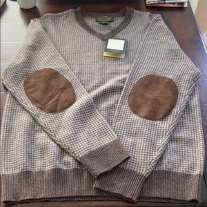 Orvis BRAND NEW Brown and Gray Med Men’s Sweater